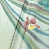 訪問着 良品 落款入り 手描き縮緬 一つ紋付き 正絹 花柄 袷仕立て 身丈160.5cm 裄丈67cm フォーマル 着物 緑・うぐいす色_画像9