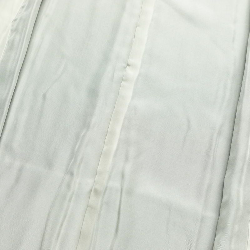 訪問着 良品 落款入り 手描き縮緬 一つ紋付き 正絹 花柄 袷仕立て 身丈160.5cm 裄丈67cm フォーマル 着物 緑・うぐいす色_画像18