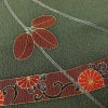 訪問着 正絹 古典柄 袷仕立て 身丈159cm 裄丈65cm 箔 金彩 フォーマル 着物 萩 菊 緑・うぐいす色_画像7