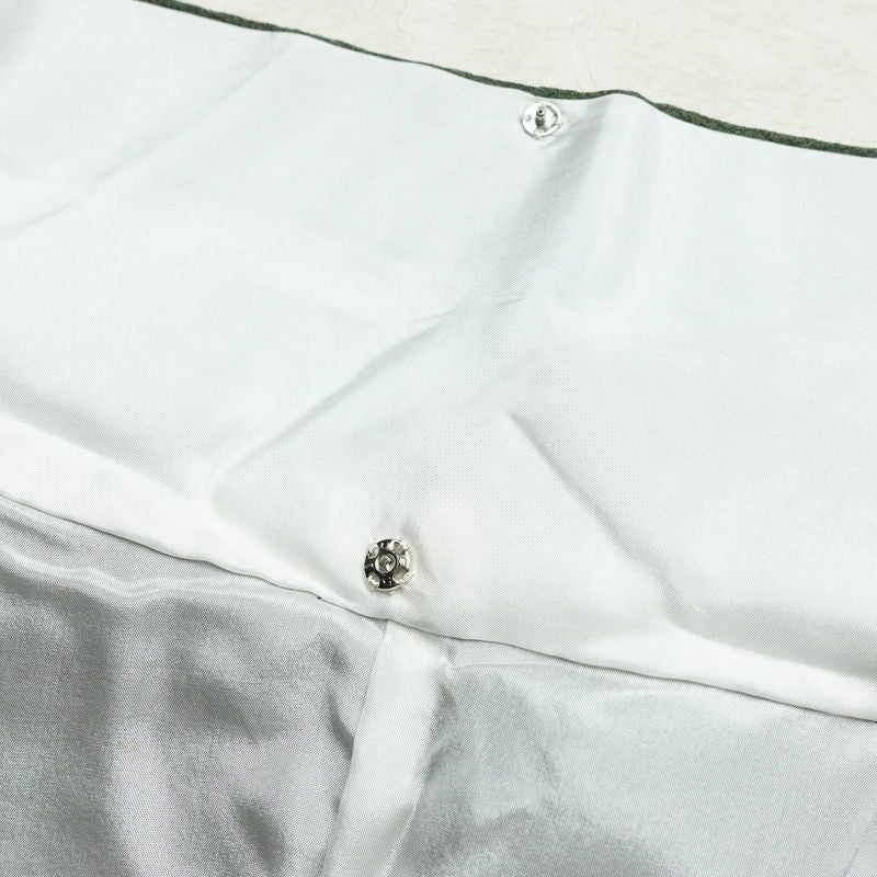 訪問着 正絹 古典柄 袷仕立て 身丈159cm 裄丈65cm 箔 金彩 フォーマル 着物 萩 菊 緑・うぐいす色_画像17