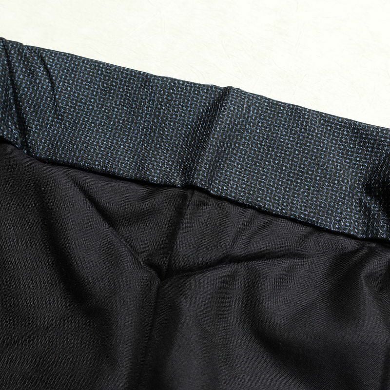 男性用 アンサンブル着物 良品 しつけ糸付き セット品 正絹 亀甲柄 袷仕立て 身丈138cm 裄丈67.5cm 青・紺_画像16