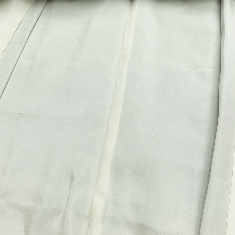 紬 良品 しつけ糸付き 正絹 幾何学柄・抽象柄 袷仕立て 身丈159.5cm 裄丈66cm 着物 青・紺_画像17