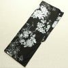 新品 浴衣 女性用 綿 平織 古典柄 浴衣 未使用品 シャクヤク 黒_画像2