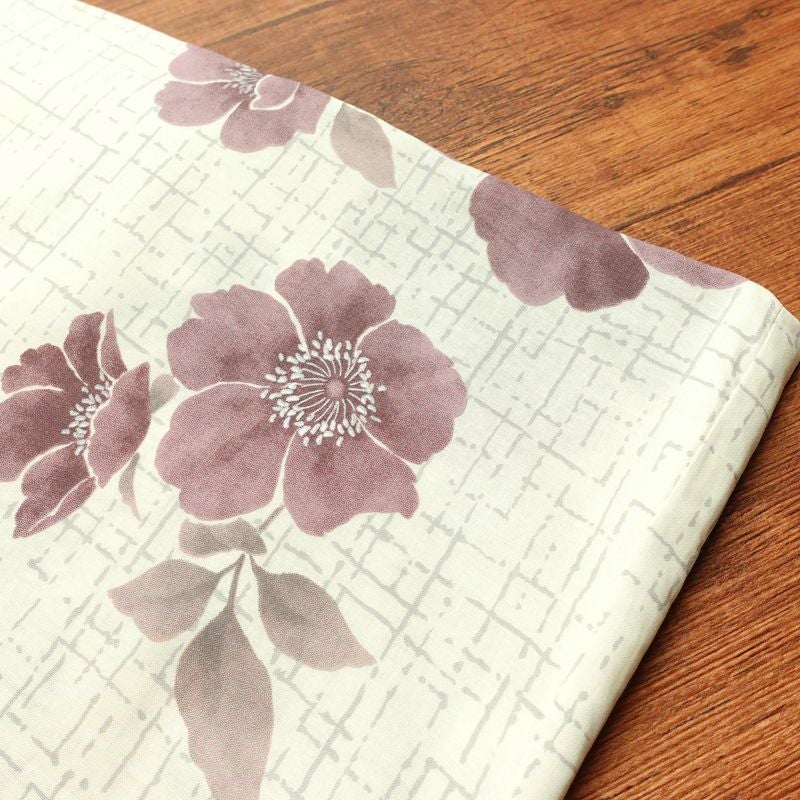 新品 浴衣 女性用 綿 平織 古典柄 浴衣 未使用品 花柄 薄紫_画像9