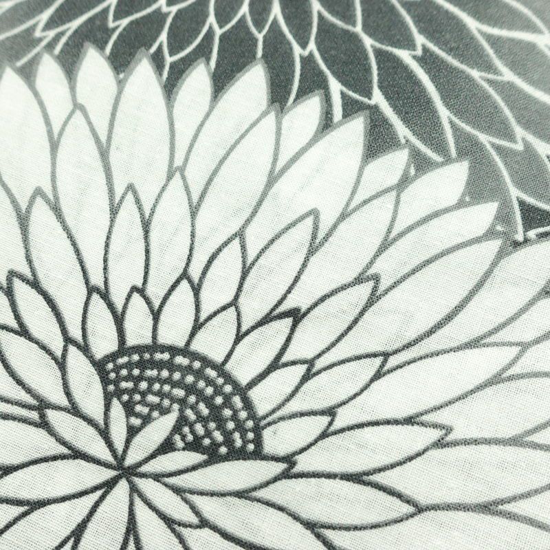 新品 浴衣 女性用 綿 平織 古典柄 浴衣 未使用品 菊 グレー_画像5