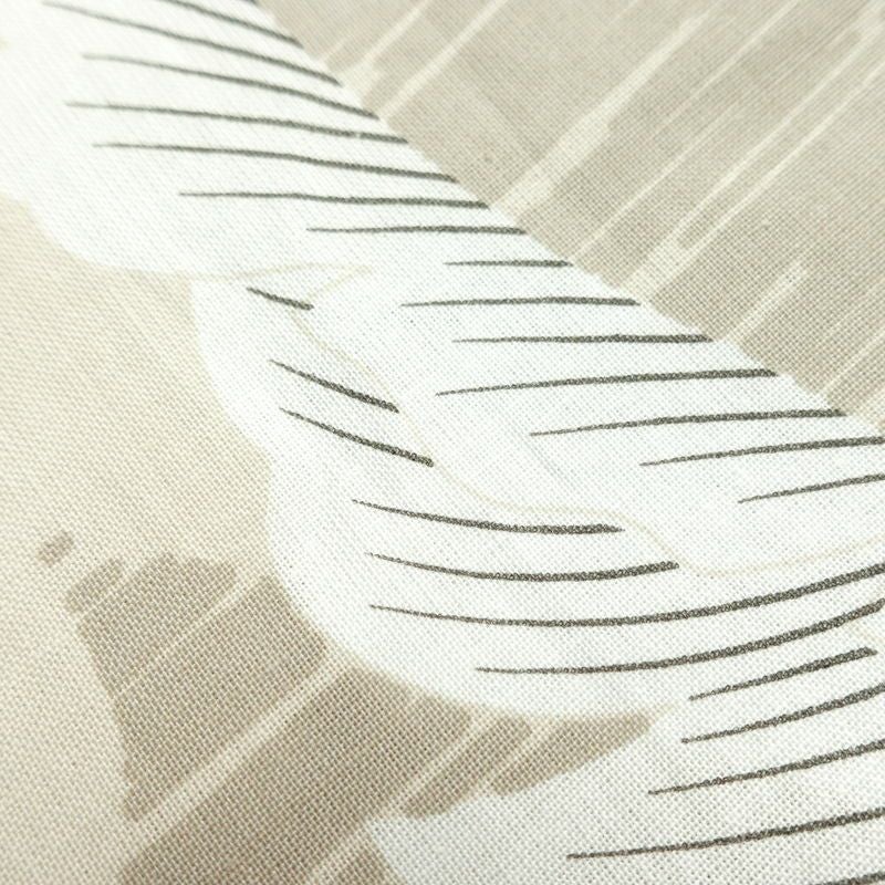 新品 浴衣 女性用 綿 平織 古典柄 浴衣 未使用品 葉っぱ ベージュ_画像7