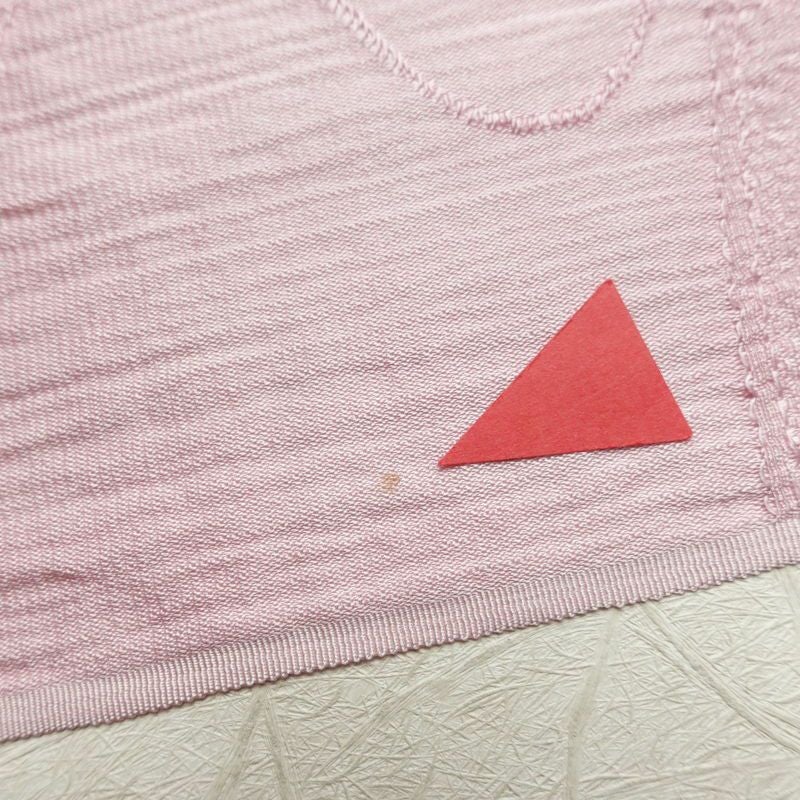 帯揚げ 正絹 流水・波柄 箔 和装小物 紫・藤色_画像11