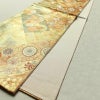 袋帯 六通柄 良品 フォーマル用 正絹 幾何学柄・抽象柄 箔 金糸 帯 金・銀_画像9