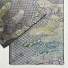 袋帯 六通柄 フォーマル用 正絹 古典柄 金糸 銀糸 帯 黒_画像13