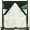 付け下げ 良品 落款入り しつけ糸付き 縮緬 ぼかし染め 正絹 古典柄 袷仕立て 身丈165cm 裄丈69.5cm 刺繍 金糸 フォーマル 着物 緑・うぐいす色_画像3