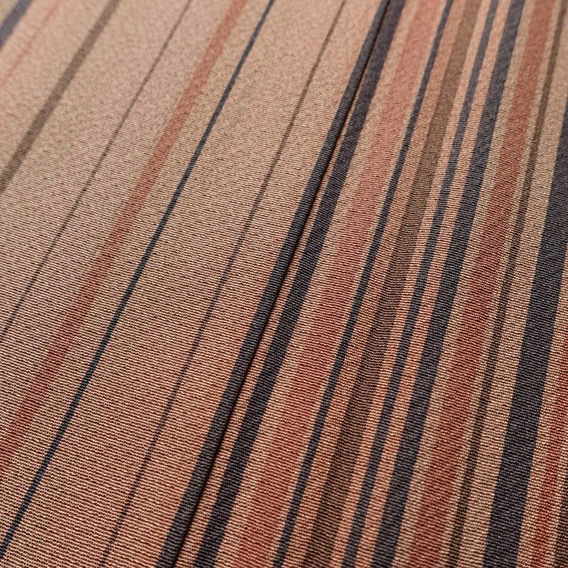 小紋 縮緬 正絹 縞柄・線柄 袷仕立て 身丈158.5cm 裄丈68cm 着物 薄紅色 ピンク_画像8