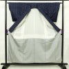 紬 良品 正絹 古典柄 袷仕立て 身丈155.5cm 裄丈63.5cm 着物 青海波 青・紺_画像3