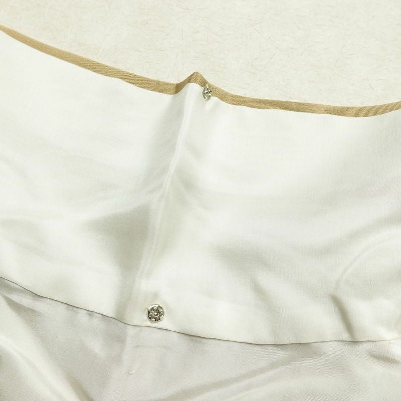 色留袖 作家物 落款入り 縮緬 一つ紋付き 正絹 風景柄 袷仕立て 身丈161.5cm 裄丈66.5cm 共八掛 フォーマル 着物 黄・黄土色_画像20