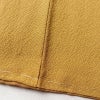 色無地 良品 しつけ糸付き 縮緬 一つ紋付き 正絹 無地 袷仕立て 身丈159cm 裄丈67cm 着物 黄・黄土色_画像10