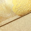 袋帯 六通柄 フォーマル用 正絹 木の葉・植物柄 箔 金通し 金糸 帯 梅 松 金・銀_画像12
