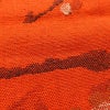 名古屋帯 紬地 六通柄 美品 正絹 花柄 松葉仕立て 帯 橙_画像4
