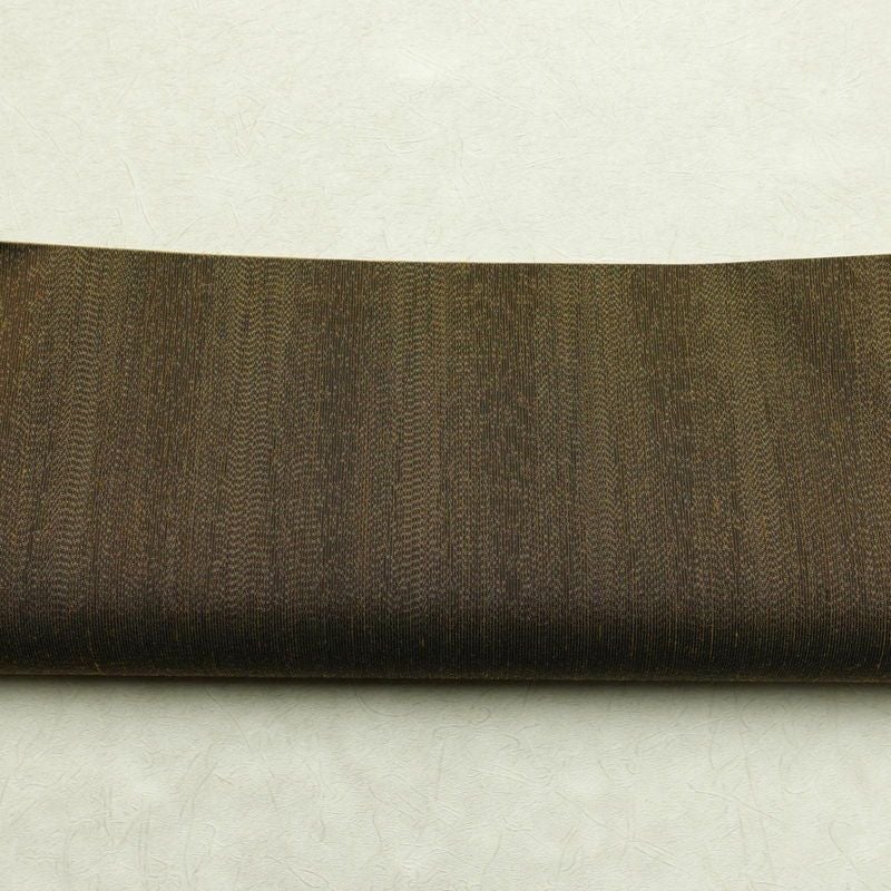 袋帯 大島紬 全通柄 美品 証紙あり 一般用 正絹 その他の柄 帯 茶_画像14