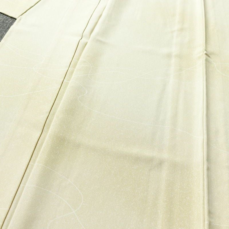 単衣 小紋 正絹 その他の柄 単衣仕立て 身丈151.5cm 裄丈63cm 着物 クリーム_画像5