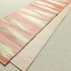 袋帯 六通柄 フォーマル用 正絹 幾何学柄・抽象柄 共八掛 金糸 銀糸 帯 ピンク_画像7