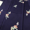 小紋 しつけ糸付き 正絹 花柄 袷仕立て 身丈164cm 裄丈64cm 金彩 着物 紫・藤色_画像5