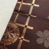 袋帯 六通柄 良品 フォーマル用 正絹 古典柄 箔 金糸 帯 扇子 蝶 桜 紫・藤色_画像7
