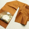 名古屋帯 太鼓柄 金駒刺繍 正絹 花柄 名古屋仕立て 箔 刺繍 帯 黄・黄土色_画像18