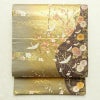 袋帯 六通柄 フォーマル用 正絹 古典柄 箔 鶴 梅 菊 金糸 帯 金・銀_画像1