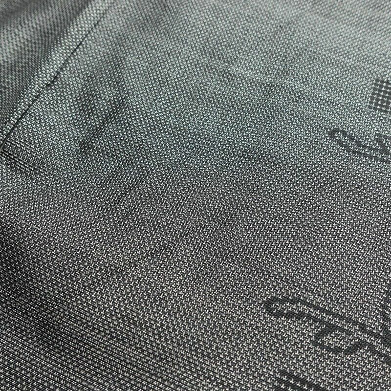 大島紬 証紙なし 正絹 木の葉・植物柄 袷仕立て 身丈164cm 裄丈64.5cm 着物 グレー_画像18