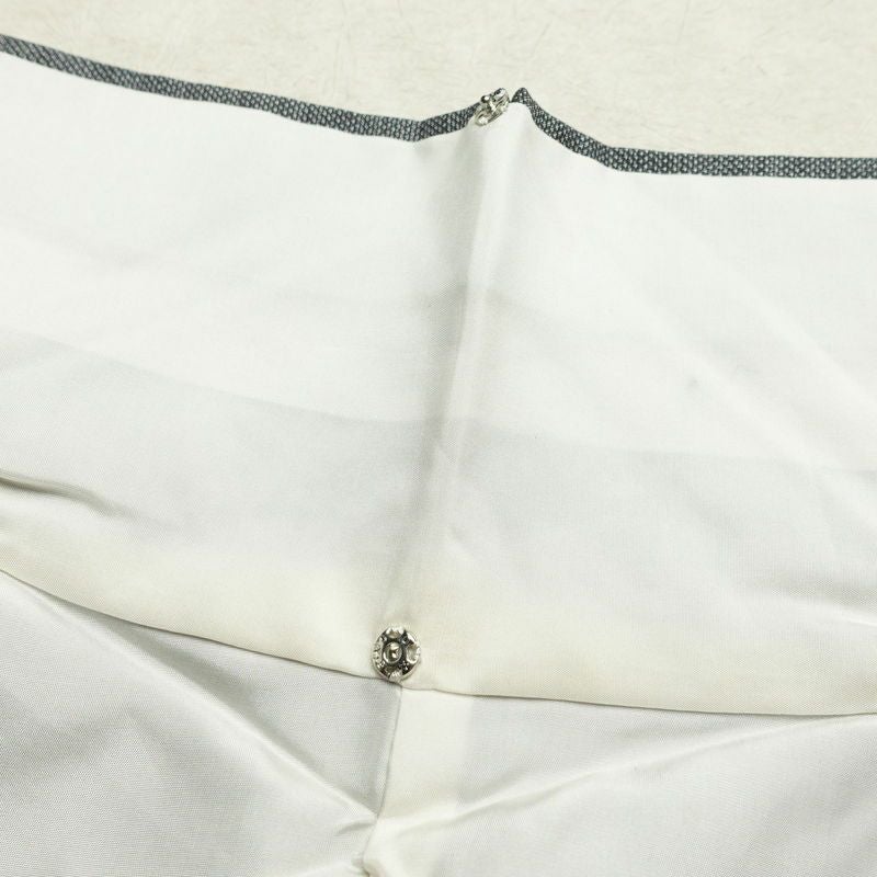 大島紬 証紙なし 正絹 木の葉・植物柄 袷仕立て 身丈164cm 裄丈64.5cm 着物 グレー_画像20