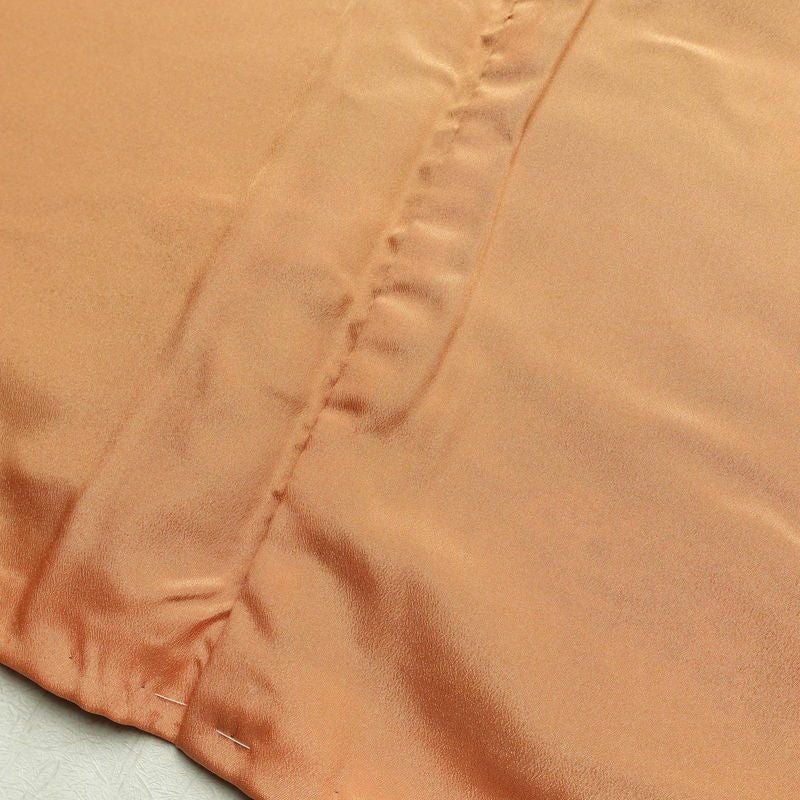 小紋 しつけ糸付き ポリエステル 古典柄 袷仕立て 身丈167cm 裄丈68.5cm 花 着物 緑・うぐいす色_画像21