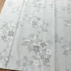 紬 正絹 花柄 袷仕立て 身丈157.5cm 裄丈64cm 着物 グレー_画像4