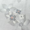 紬 正絹 花柄 袷仕立て 身丈157.5cm 裄丈64cm 着物 グレー_画像6