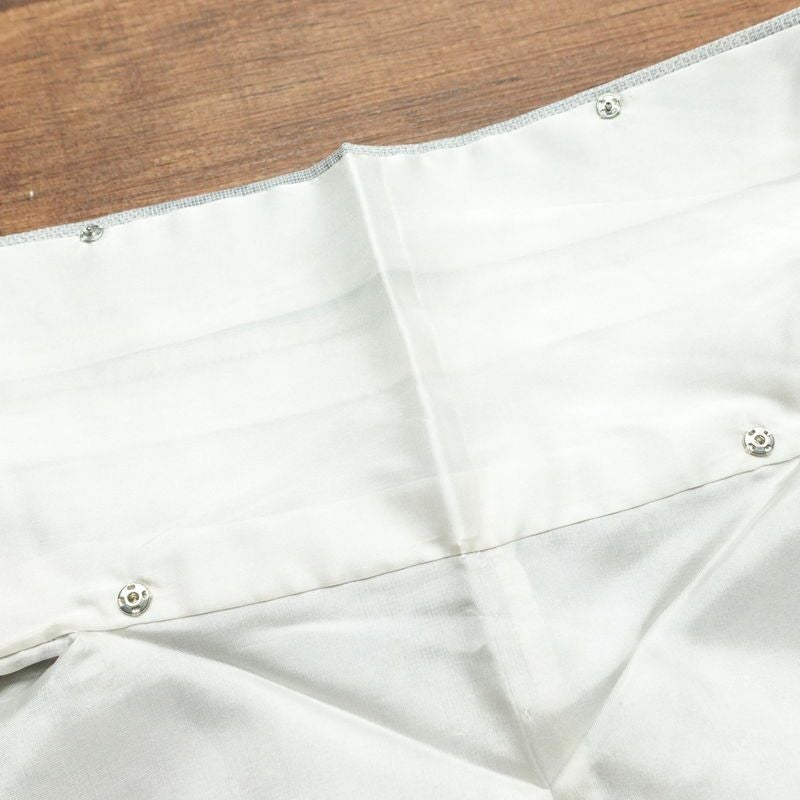 紬 正絹 花柄 袷仕立て 身丈157.5cm 裄丈64cm 着物 グレー_画像19