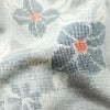 紬 正絹 花柄 袷仕立て 身丈157.5cm 裄丈64cm 着物 グレー_画像21