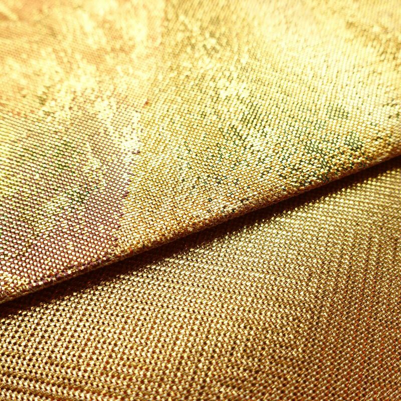 袋帯 六通柄 良品 フォーマル用 正絹 風景柄 箔 帯 金・銀_画像12