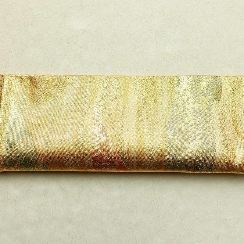 袋帯 六通柄 良品 フォーマル用 正絹 風景柄 箔 帯 金・銀_画像14