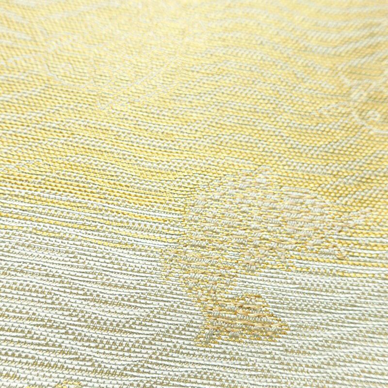 袋帯 六通柄 フォーマル用 正絹 人物・動物柄 金糸 帯 金・銀_画像3