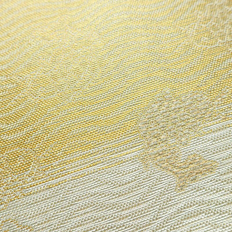 袋帯 六通柄 フォーマル用 正絹 人物・動物柄 金糸 帯 金・銀_画像5