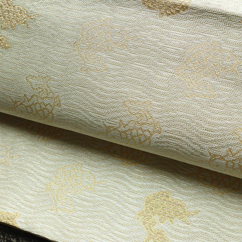 袋帯 六通柄 フォーマル用 正絹 人物・動物柄 金糸 帯 金・銀_画像6