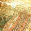 袋帯 六通柄 フォーマル用 正絹 古典柄 箔 金糸 御所車 帯 金・銀_画像5