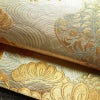 袋帯 六通柄 フォーマル用 正絹 古典柄 箔 金糸 御所車 帯 金・銀_画像7