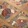 袋帯 能衣彩菱文 六通柄 フォーマル用 正絹 幾何学柄・抽象柄 刺繍 金糸 帯 黄・黄土色_画像2