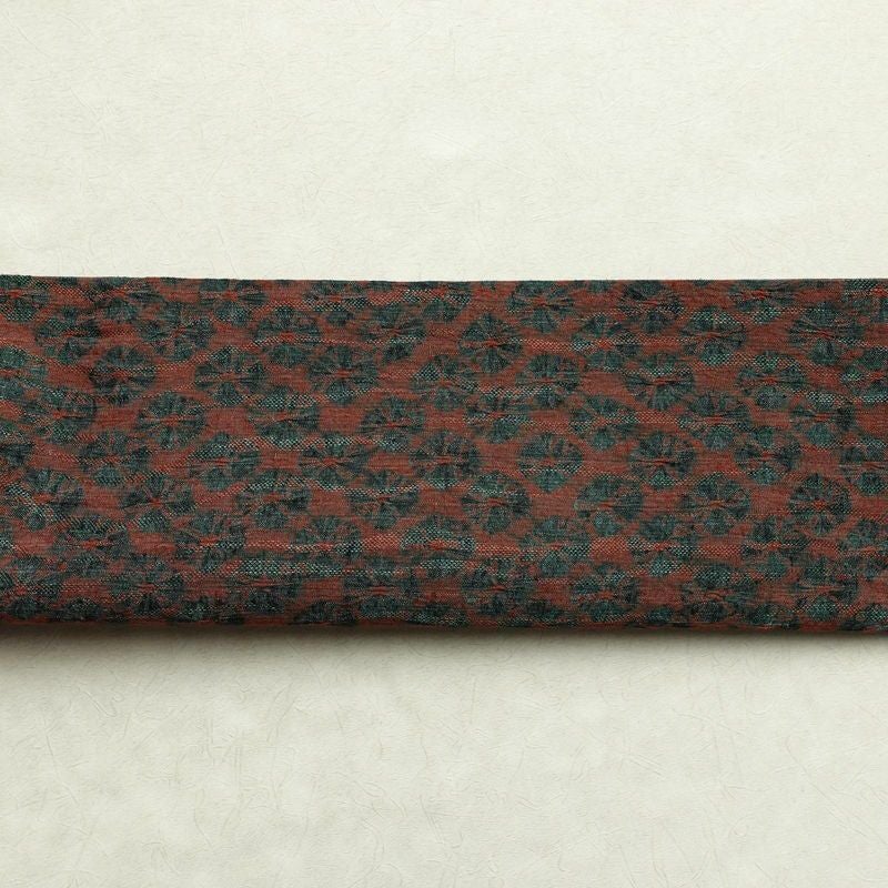 袋帯 太鼓柄 美品 絞り 一般用 正絹 古典柄 帯 小豆・エンジ_画像14