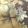 袋帯 太鼓柄 良品 フォーマル用 正絹 木の葉・植物柄 箔 金糸 紅葉 帯 金・銀_画像5