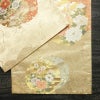 袋帯 琳派屏風錦 六通柄 良品 フォーマル用 正絹 花柄 箔 金糸 帯 ベージュ_画像11