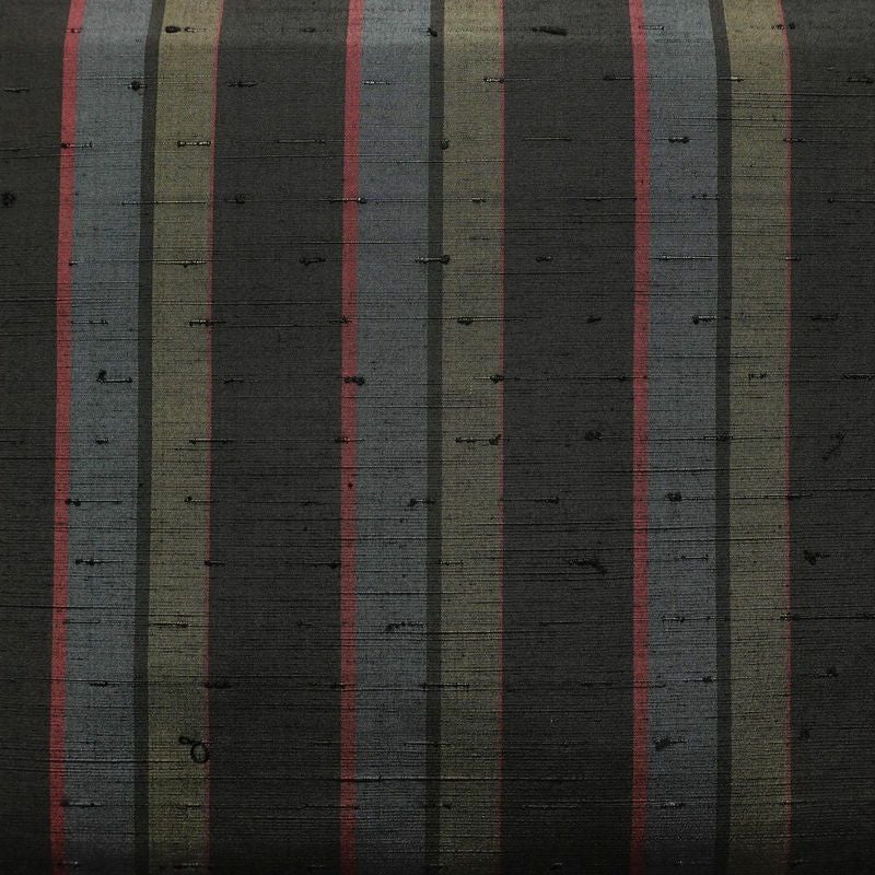 袋帯 紬地 全通柄 良品 一般用 正絹 縞柄・線柄 多色使い_画像2