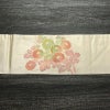 名古屋帯 太鼓柄 正絹 花柄 名古屋仕立て 菊 箔 帯 ベージュ_画像12
