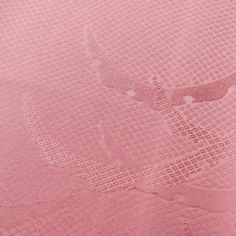 色無地 縮緬 一つ紋付き 正絹 古典柄 袷仕立て 身丈157.5cm 裄丈63.5cm フォーマル 着物 ピンク_画像6