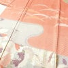 訪問着 綸子 絞り 正絹 古典柄 袷仕立て 身丈160cm 裄丈64.5cm 箔 共八掛 金彩 フォーマル 着物 サーモンピンク ピンク_画像5