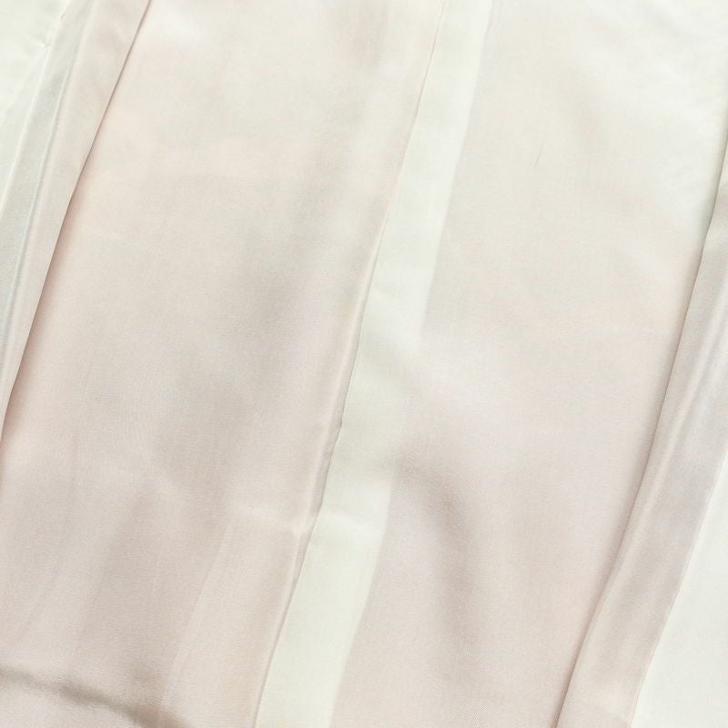 訪問着 綸子 絞り 正絹 古典柄 袷仕立て 身丈160cm 裄丈64.5cm 箔 共八掛 金彩 フォーマル 着物 サーモンピンク ピンク_画像17